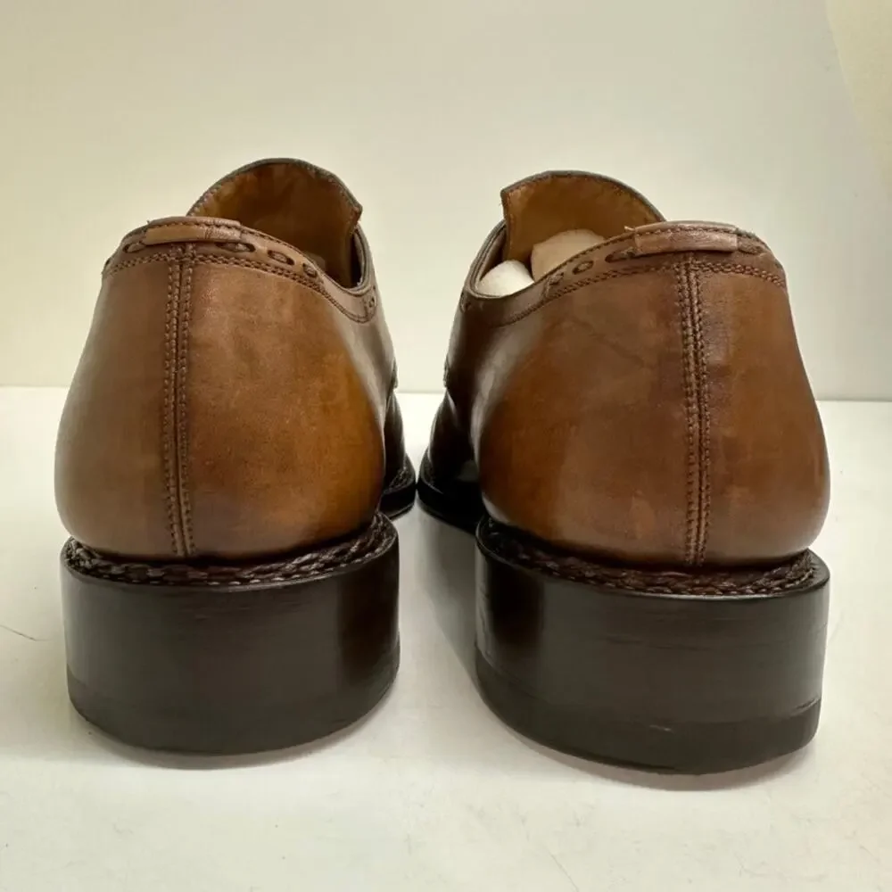 Calzoleria Harris Brown Leather Derby Oxfords